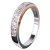 Crystal Cubic Zirconia CZ Band Wedding Ring