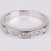 Crystal Cubic Zirconia CZ Band Wedding Ring