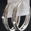 Charm Frosted Big Hoop Earrings